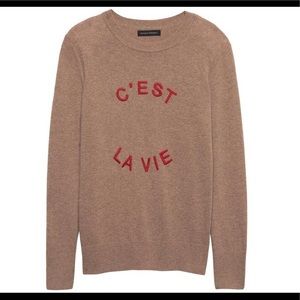 Banana Republic Brown C'est La Vie Sweater